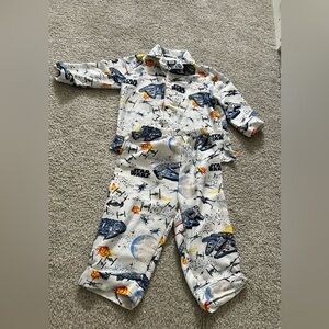 Pottery Barn Star Wars Flannel Pajamas, Size 2T